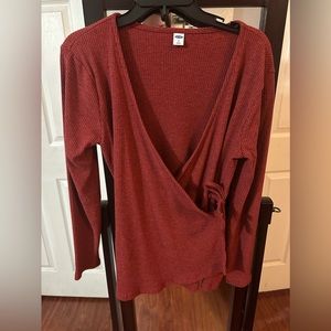 Long sleeve wrap around